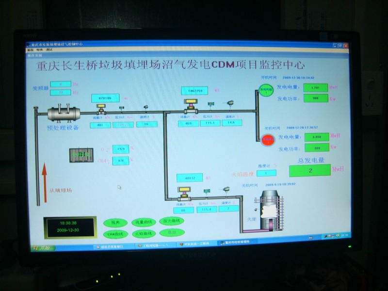 重庆垃圾填埋场沼气发电CDM监控系统