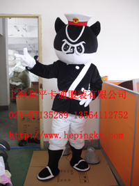 租售上海卡通人偶服装行走人偶服饰黑猫警长