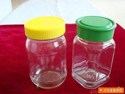 供应蜂蜜玻璃瓶，塑料盖