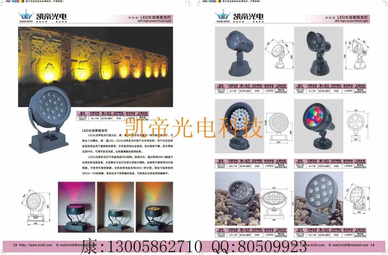 大功率LED投光灯/LED投光灯/LED投射灯