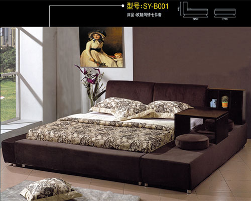 穗意B001布艺软体床|卧室家具|欧美品质|厂家直销！