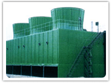 钢筋混泥土框架方形逆流式冷却塔|玻璃钢冷却塔