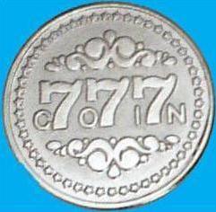 厂家订做游戏机代币 代币 游戏机币 街机币 不锈钢币 777