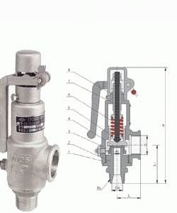 进口弹簧全启式安全阀