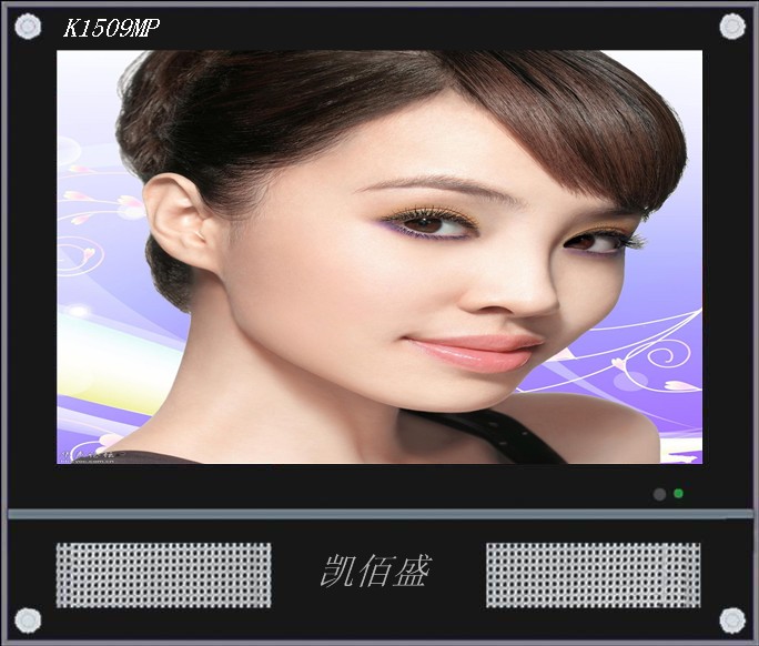 15寸新款镜面高清广告机