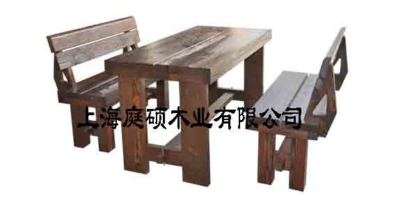 供应原木桌椅（三件套）