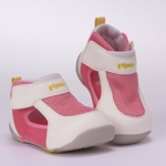 贝亲-宝宝凉鞋学步透气型（粉红白）