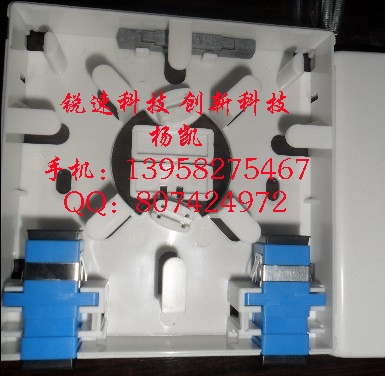 FTTH光纤桌面盒SC光纤面板盒86型双口光纤信息面板
