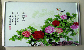 彩印玻璃板画