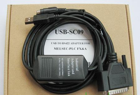 三菱PLC编程电缆，USB-SC09，工控系统及装备