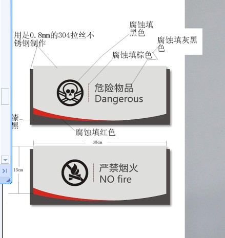 警示牌