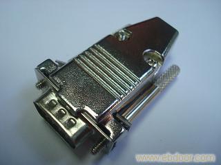 D-SUB9P180度出线锌合金外壳