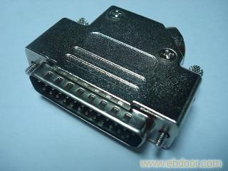 D-SUB25P45度出线锌合金外壳