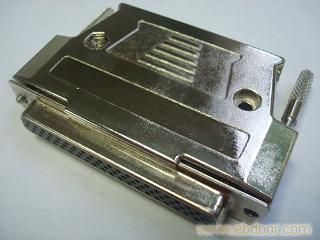 D-SUB37P180度出线锌合金外壳