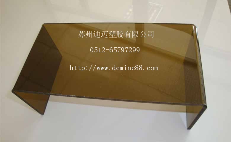 专业生产0.125-12mm茶色透明PC板材PC片