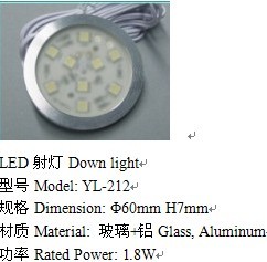 、电视柜灯、床上用灯、展柜灯