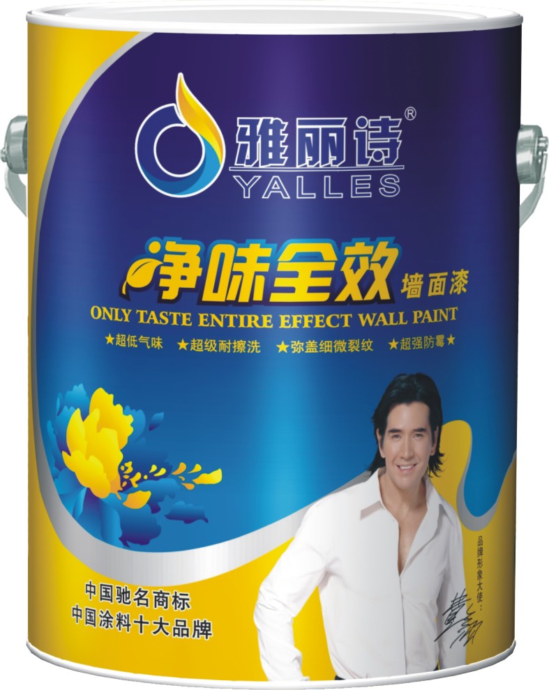 供应中国著名品牌中国驰名商标雅丽诗 雅丽诗净味全效墙面漆