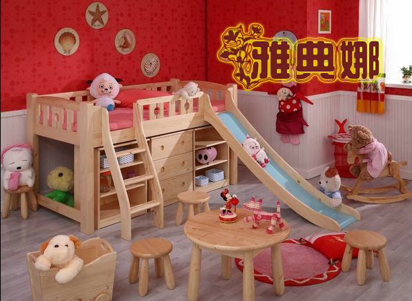 儿童套房家具/环保家具/滑梯床 SP-C013A
