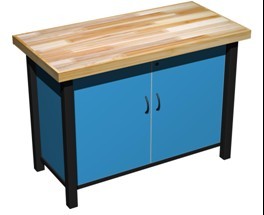 供应高中通用技术实验室机械设备工作台（带柜）