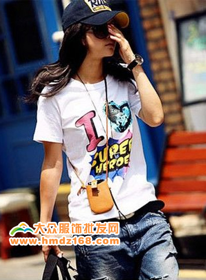 网上服装批发新款长袖T恤批发广州服装批发网吊带裙批发