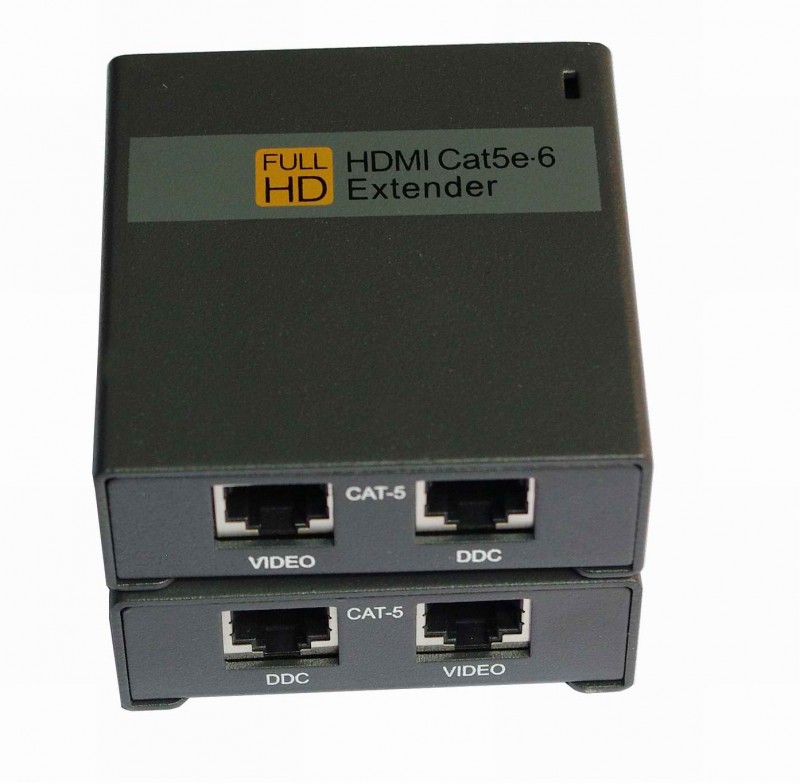 60米 HDMI双网线延长器，HDMI网线延长器