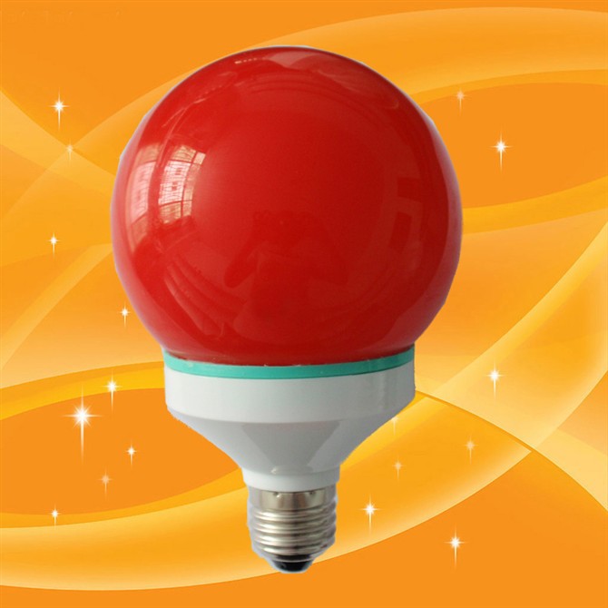 彩色球泡形节能灯|彩色灯|球泡灯|节能灯|临安灯饰照明厂