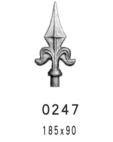 现货供应铸钢矛尖,铸钢矛头,铁艺配件