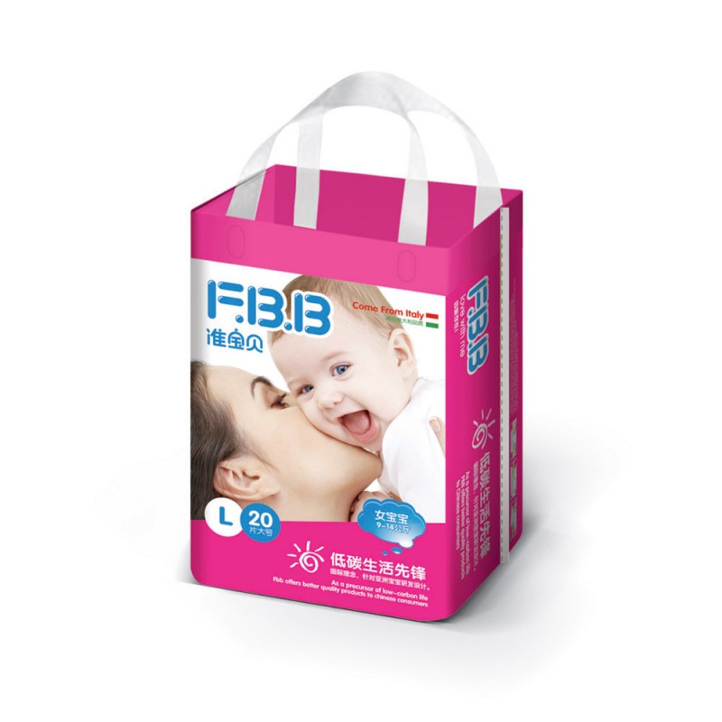 意大利FBB（准宝贝）瞬吸舒爽纸尿裤L号女20片