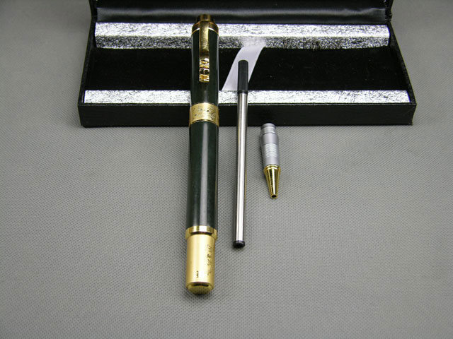 [文雅高端笔]玉笔 优质玉器钢笔套装 木盒礼装 墨水笔