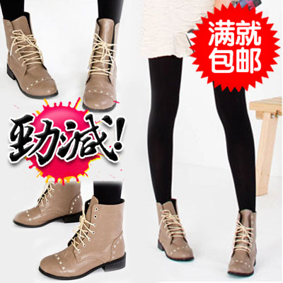 新款女式时尚休闲女单靴 天然橡胶大底 防滑 耐磨 舒适