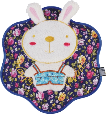 立体卡通包边梅花热水袋