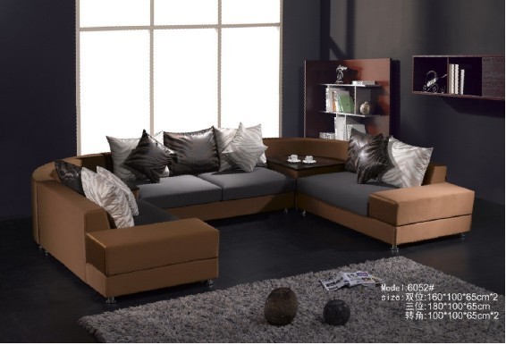 豪品沙发 布艺组合沙发 2+2+3+转+转 #6052