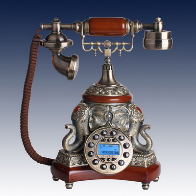 1艾迪斯仿古电话机古典欧式电话机台灯电话落地灯