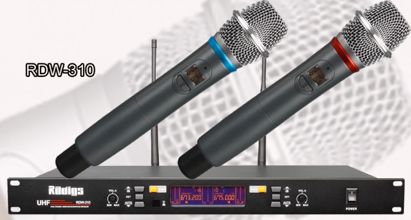 RDW-310双通道自动扫频UHF无线话筒