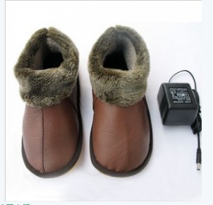 真皮充电保暖鞋 羊皮充电保暖鞋 充电保暖鞋厂价直销