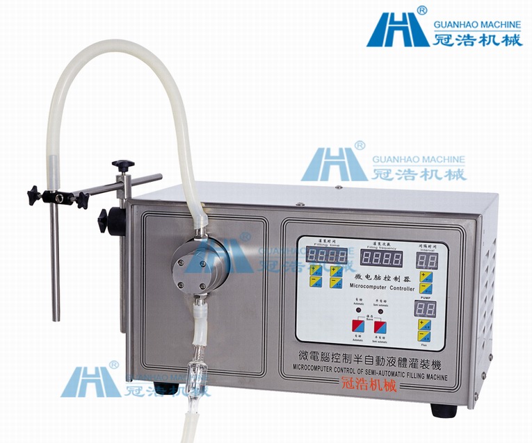 GH-1-1 型半自动液体灌装机，美观精致、操作简便