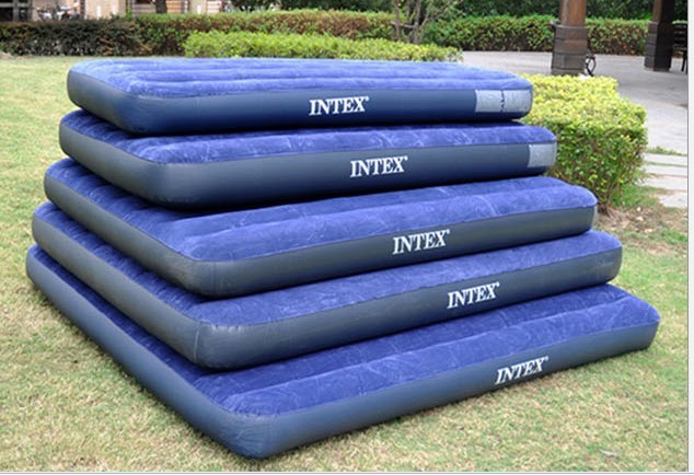 正品INTEX充气床 条纹充气休闲床 单人充气床双人充气床