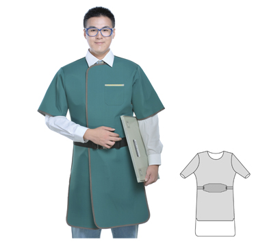 X射线防辐射铅胶防护衣(正穿半袖单面式）防护服等