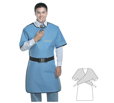 X射线防辐射防护铅胶防护衣(反穿半袖单面式)防护服等