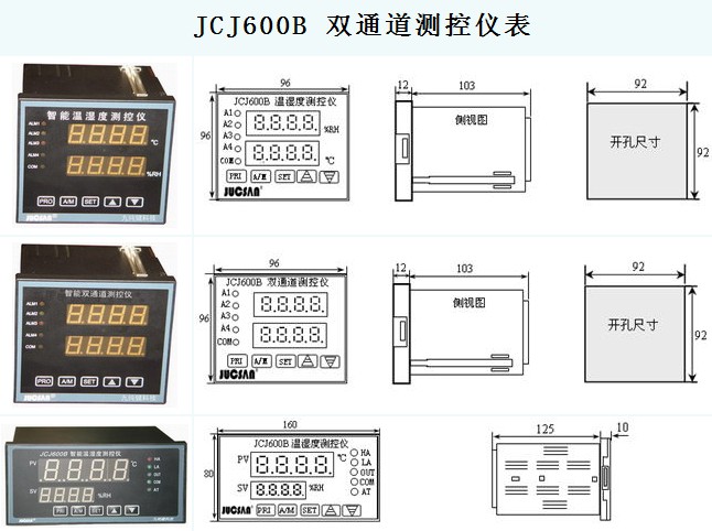 温湿度专用双通道测控仪表