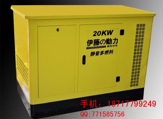 新款20KW多燃料汽油燃气发电机,20KW发电机报价