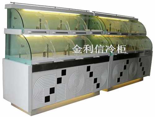 木质面包边岛柜，面包中岛柜