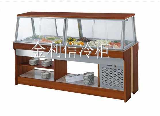 木质沙拉工作台