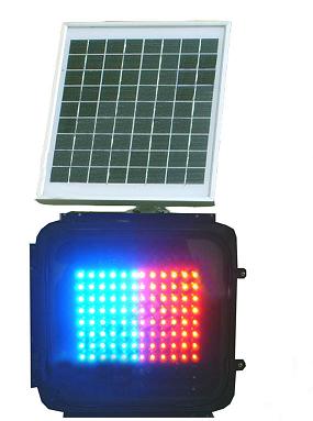 LED太阳能频闪信号灯 交通专用LED太阳能频闪信号灯