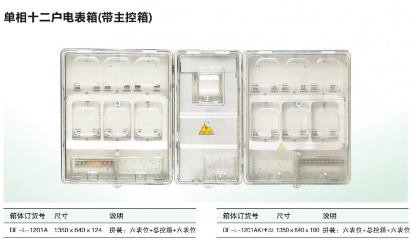 供应透明防窃电塑料电表箱