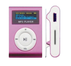 深圳MP3厂家 MP3播放器 新款有屏插卡夹子MP3直批