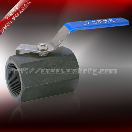 供应一片式六角碳钢球阀