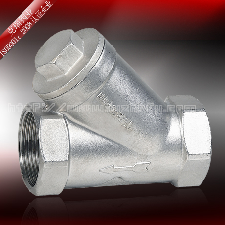 供应不锈钢内螺纹Y型过滤器