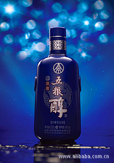 五粮醇淡雅系列白酒，42度蓝淡雅酒