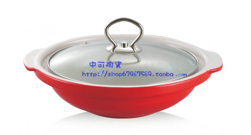 高档砂锅，鼎形浅煲